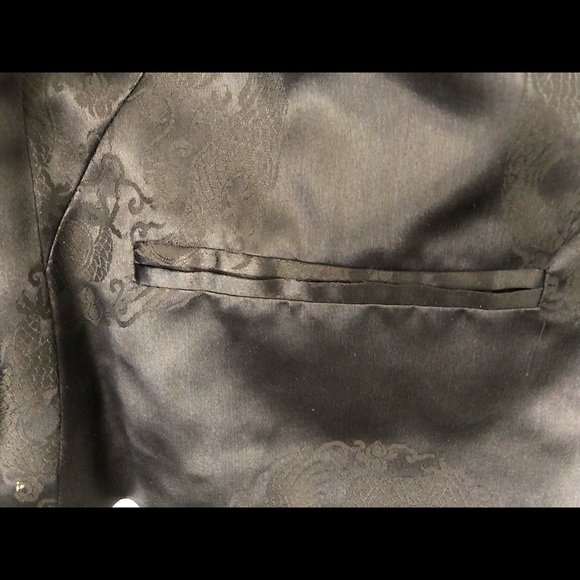 Vintage silk 1990s Jacket cropped - Picture 4 of 6